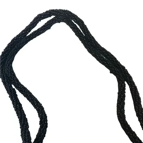 Beaded Linea Pelle evening Bag with beaded handle - Picture 6 of 9